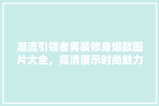潮流引领者男装修身爆款图片大全，高清展示时尚魅力